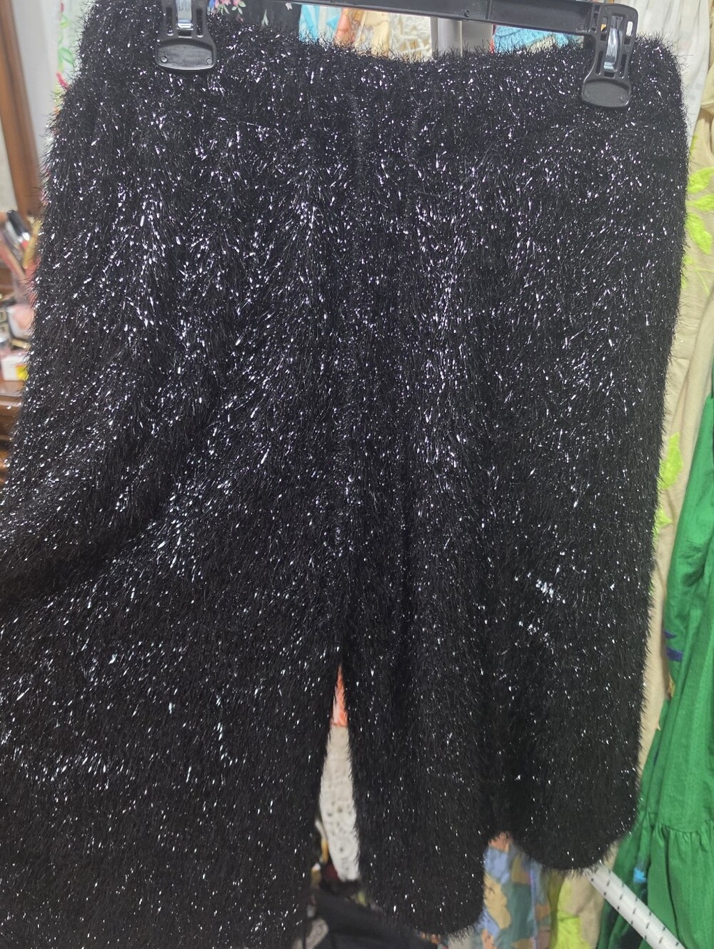 Maeve Nwot Tinsel Black Sparkle Bermuda Shorts
